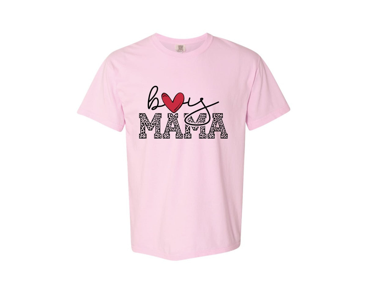 brand:Comfort Colors|color:Blossom|Boy Mama Mama Boy 2 Graphic T-Shirt