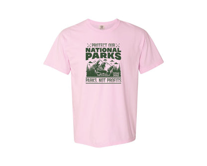 brand:Comfort Colors|color:Blossom|Protect Our National Parks Defund Doge 2 Graphic T-Shirt