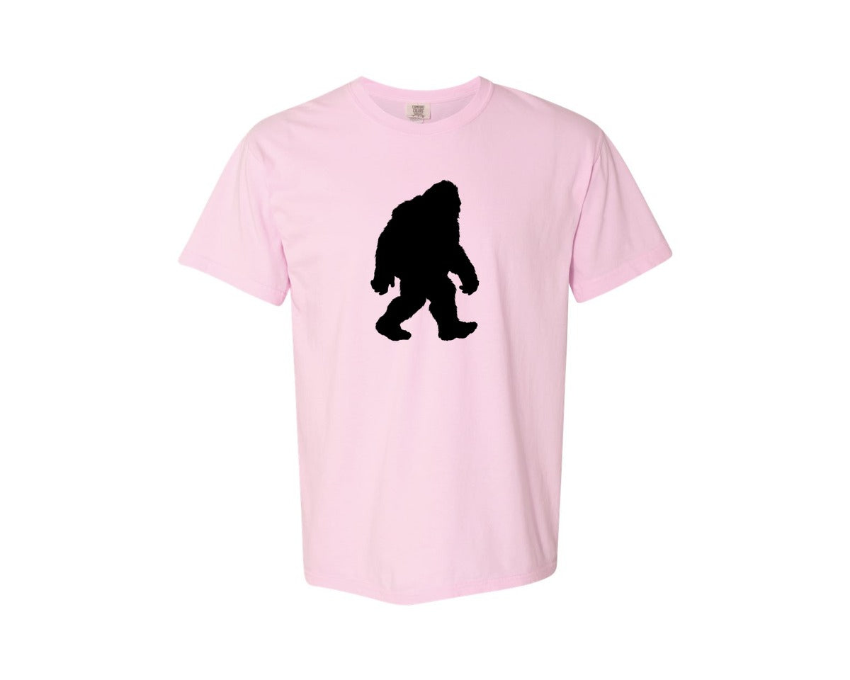 brand:Comfort Colors|color:Blossom|Bigfoot Sasquatch Figure Design Graphic T-Shirt