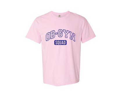brand:Comfort Colors|color:Blossom|Ob Gyn Onc Squad At Your Cervix Graphic T-Shirt