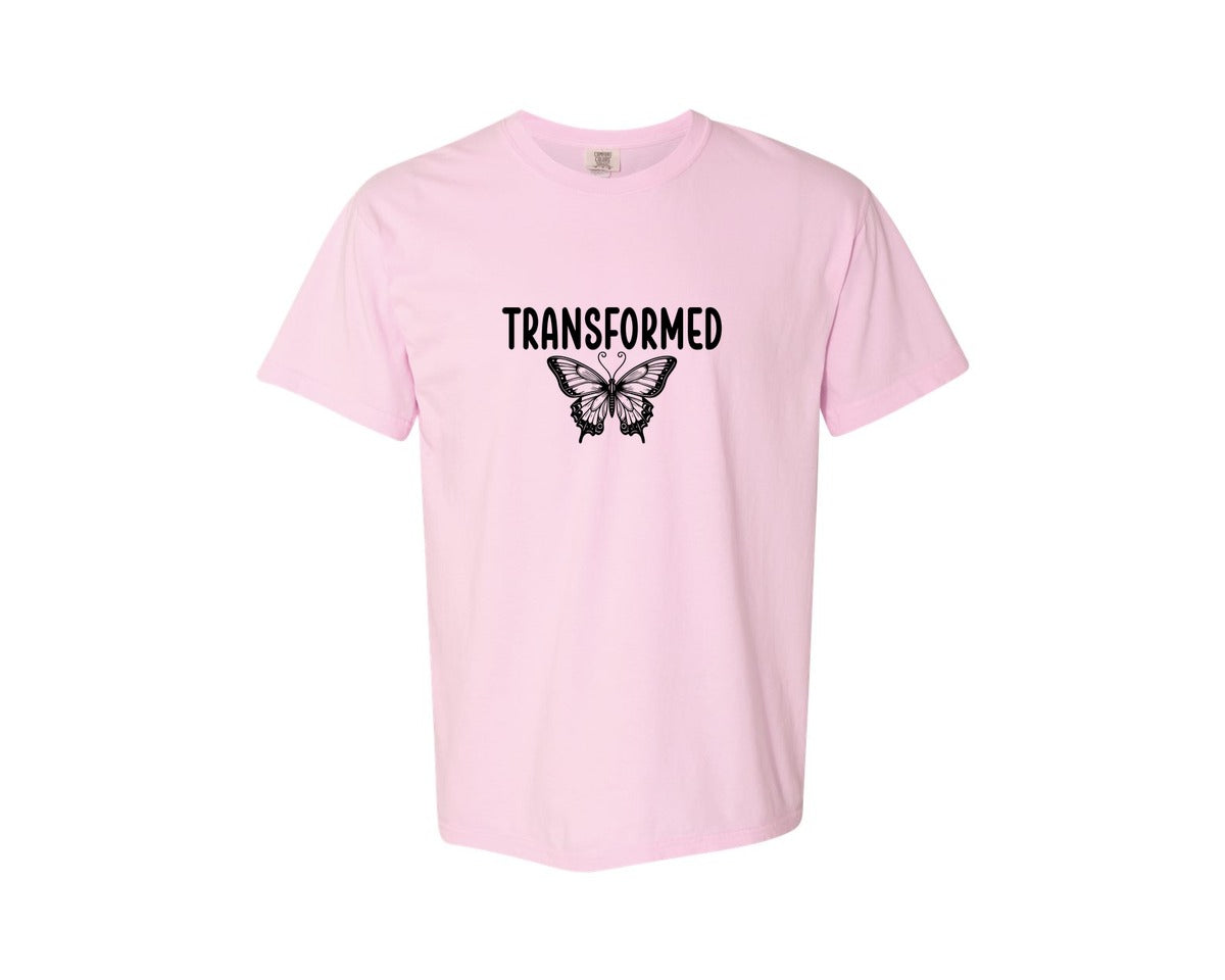 brand:Comfort Colors|color:Blossom|Boho Christian Sleeve Design Graphic T-Shirt