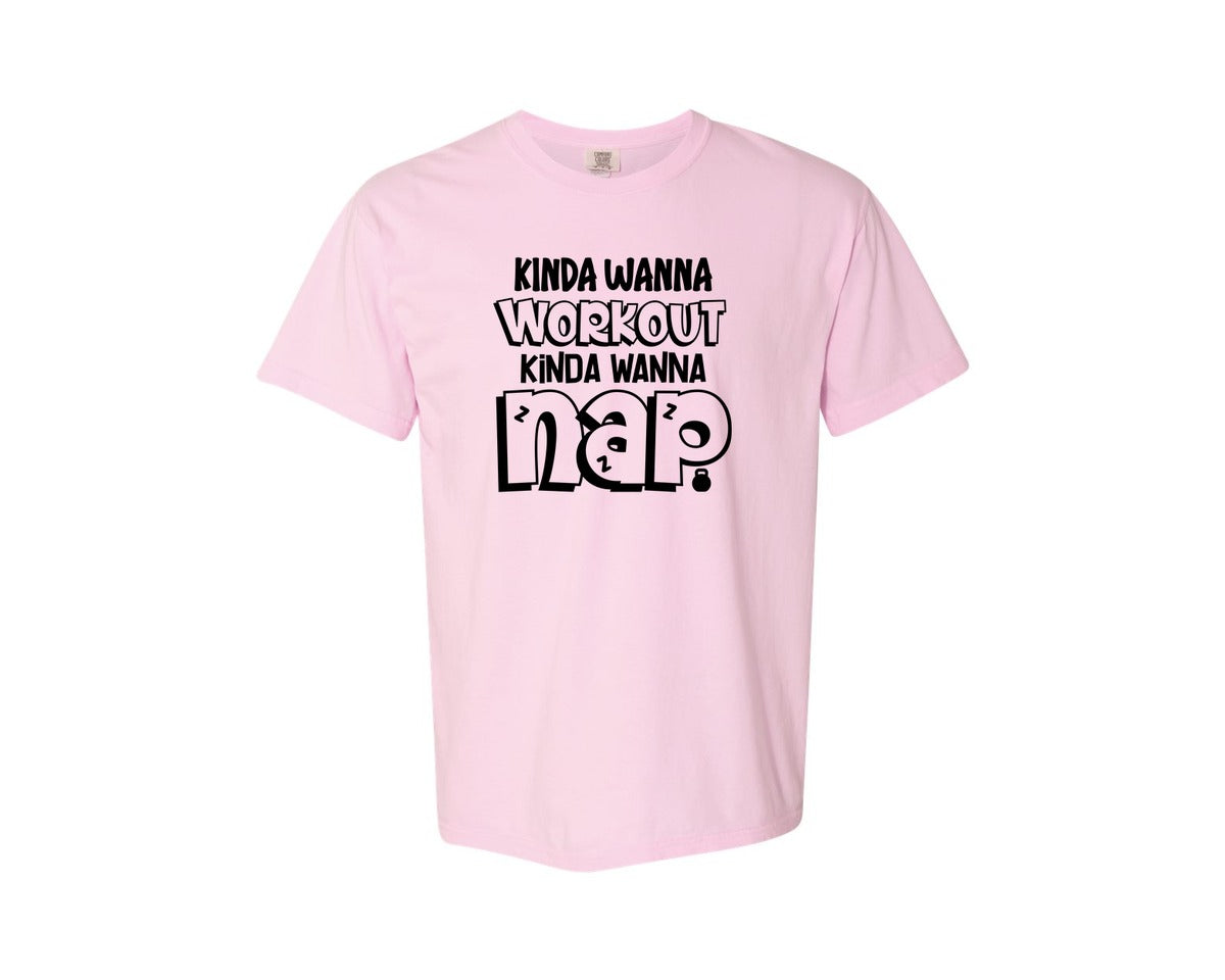 brand:Comfort Colors|color:Blossom|Workout Gym Tank Exercise Graphic T-Shirt