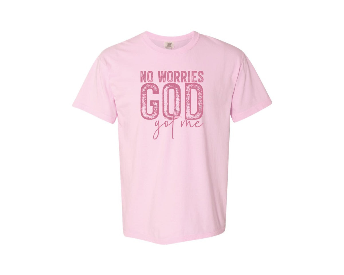 brand:Comfort Colors|color:Blossom|Unafraidgod Got Me Christian Q Graphic T-Shirt