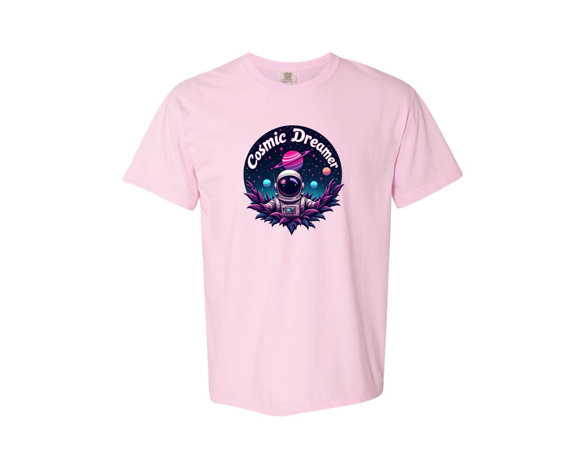 brand:Comfort Colors|color:Blossom|Cosmic Dreamer T Shirt Design Graphic T-Shirt