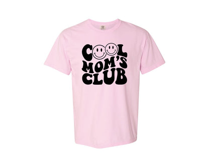 brand:Comfort Colors|color:Blossom|Cool Moms Club Wavy 2 Graphic T-Shirt