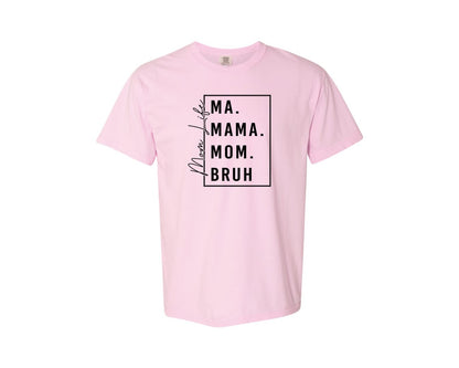 brand:Comfort Colors|color:Blossom|Mama Mommy Mom Bruh Funny Mom 12 Graphic T-Shirt