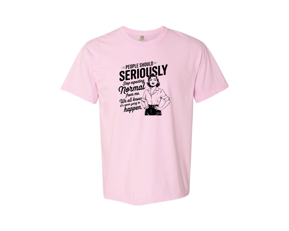 brand:Comfort Colors|color:Blossom|Vintage Funny Trendy Woman Shirt Design Graphic T-Shirt