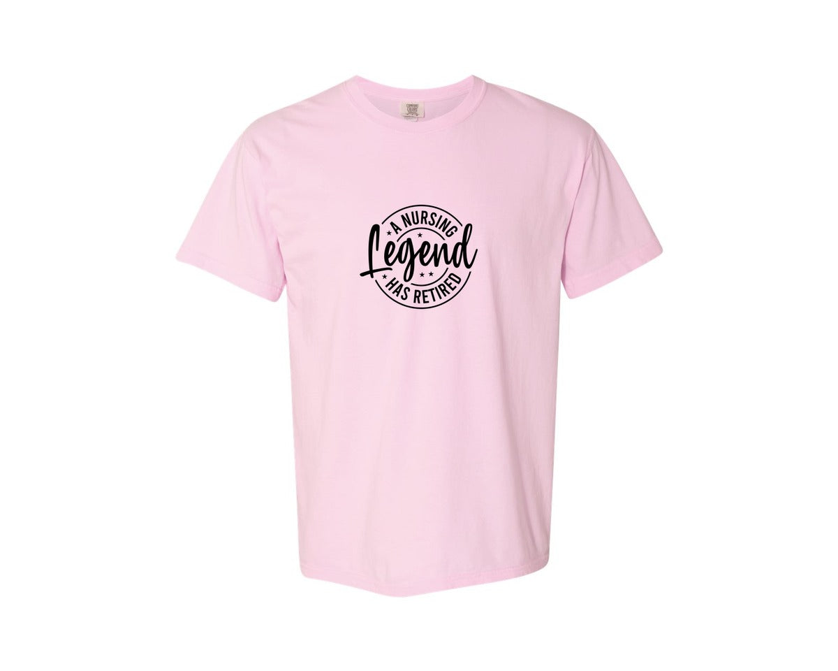 brand:Comfort Colors|color:Blossom|A Nursing Legend Has Retired 20 Graphic T-Shirt