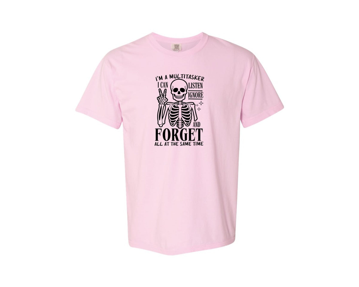 brand:Comfort Colors|color:Blossom|Im A Multitasker Office Humor Graphic T-Shirt
