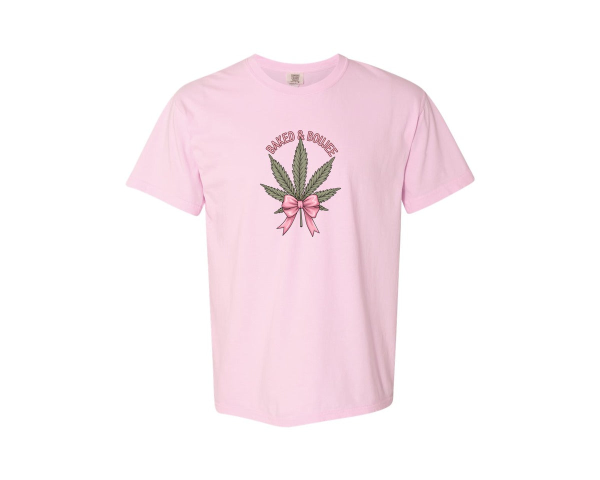 brand:Comfort Colors|color:Blossom|Baked Boujee Funny Graphic T-Shirt