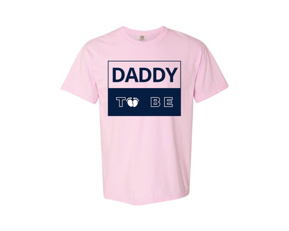 brand:Comfort Colors|color:Blossom|Daddy To Be Pregnancy Announcement 2 Graphic T-Shirt