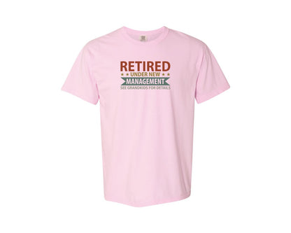 brand:Comfort Colors|color:Blossom|Mens Fathers Day Retired Grandpa Shirts Graphic T-Shirt