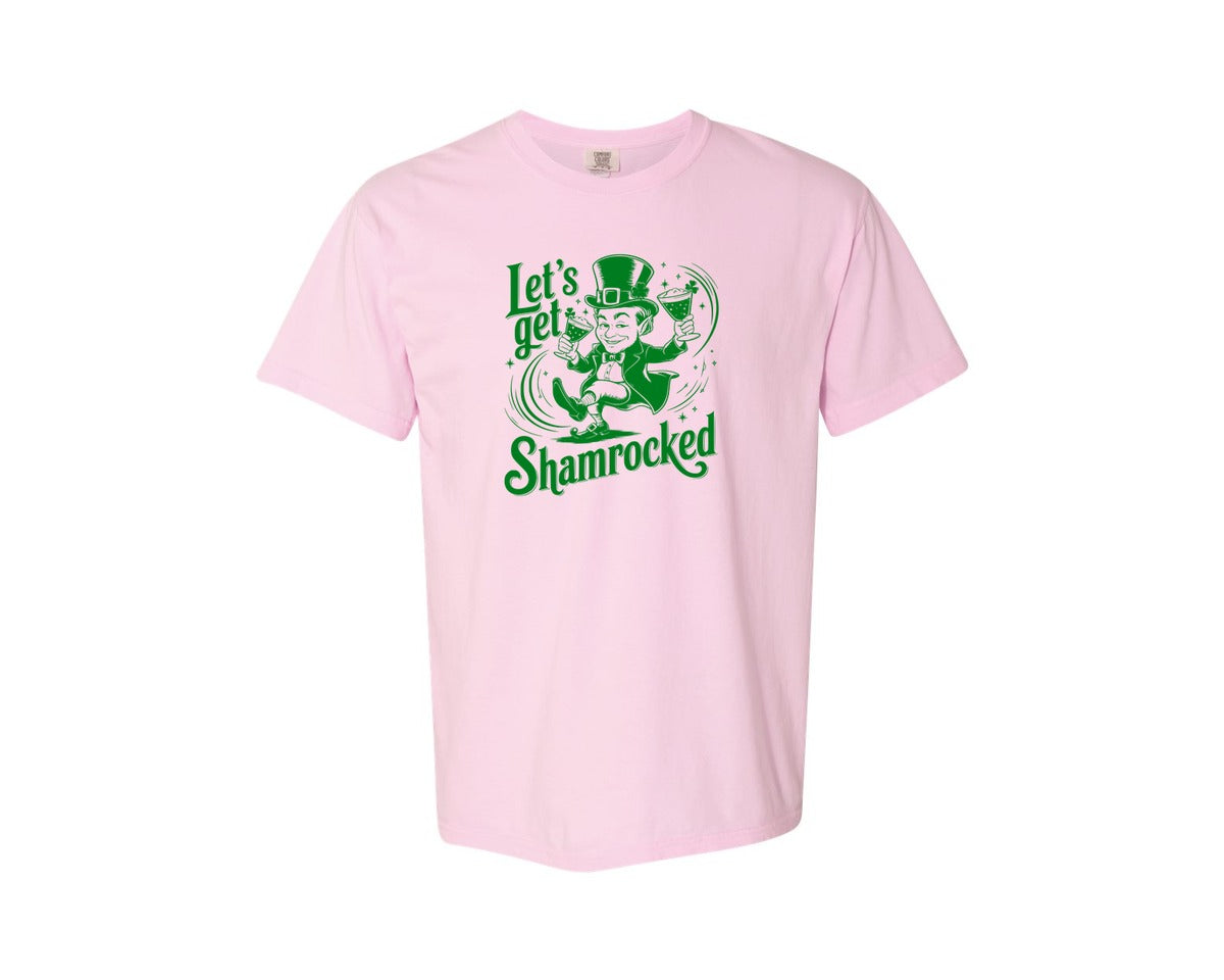 brand:Comfort Colors|color:Blossom|Lets Get Shamrocked Design 7 Graphic T-Shirt