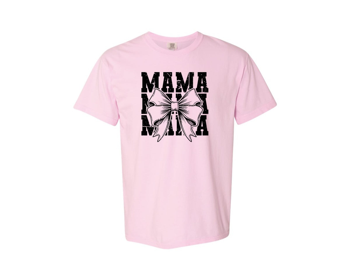 brand:Comfort Colors|color:Blossom|Mama Mom Mama Coquette Graphic T-Shirt