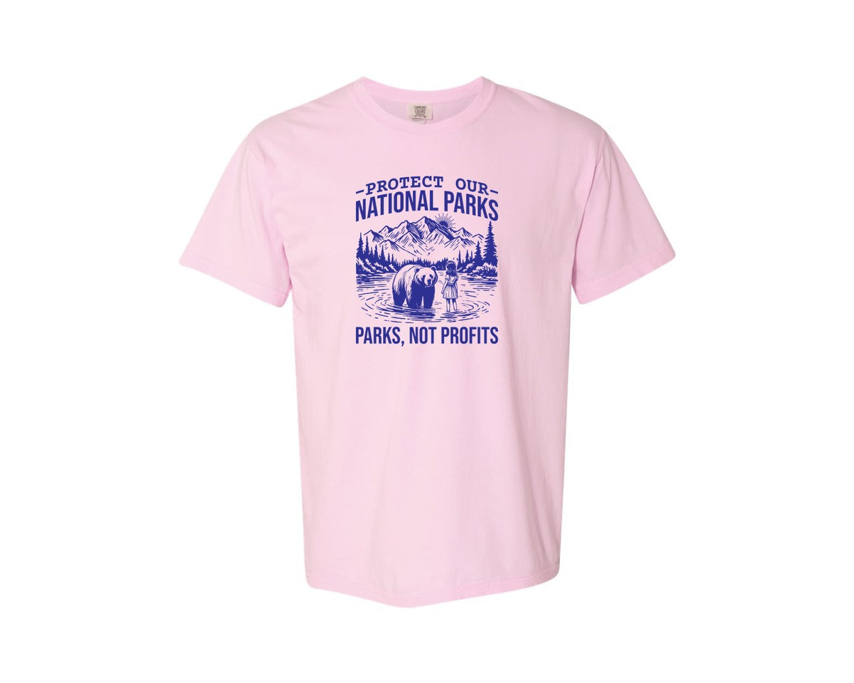 brand:Comfort Colors|color:Blossom|Protect Our National Parks Shirt Save Graphic T-Shirt