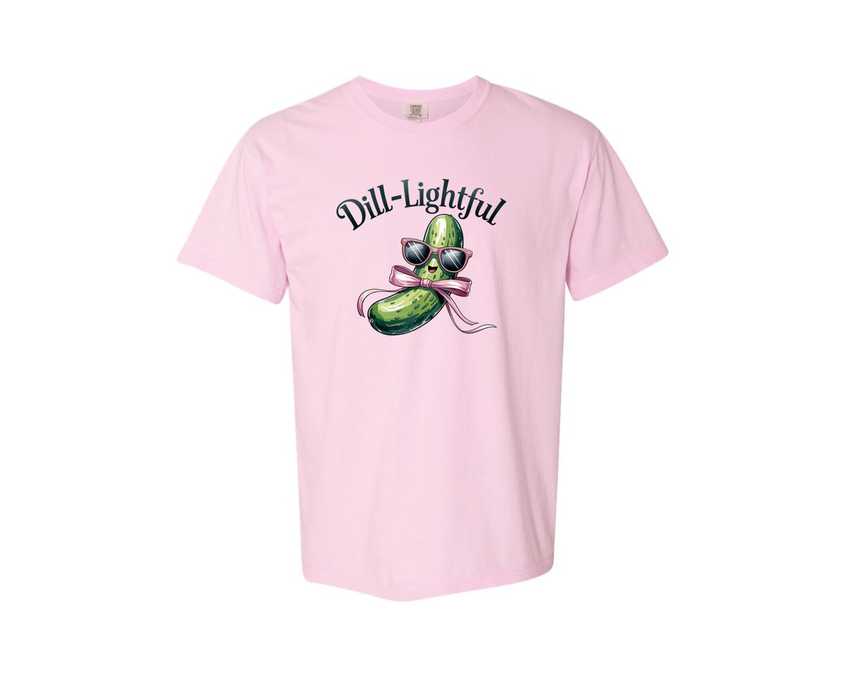 brand:Comfort Colors|color:Blossom|Dill Lightful Funny Pickle 2 Graphic T-Shirt