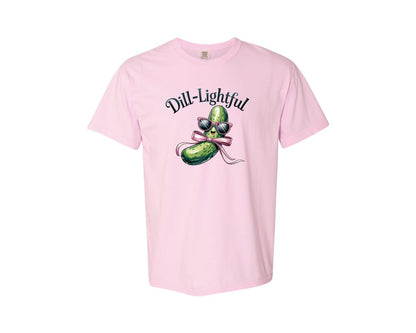 brand:Comfort Colors|color:Blossom|Dill Lightful Funny Pickle 2 Graphic T-Shirt