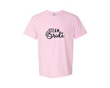 brand:Comfort Colors|color:Blossom|Team Bride Bride Graphic T-Shirt