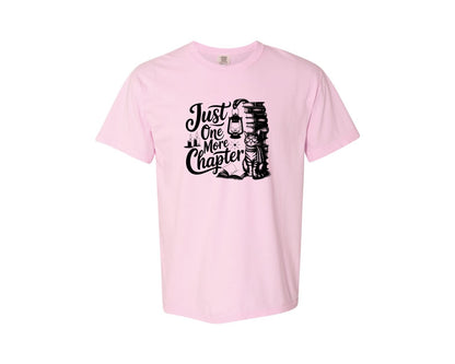 brand:Comfort Colors|color:Blossom|Just One More Chapter T Shirt Design Graphic T-Shirt