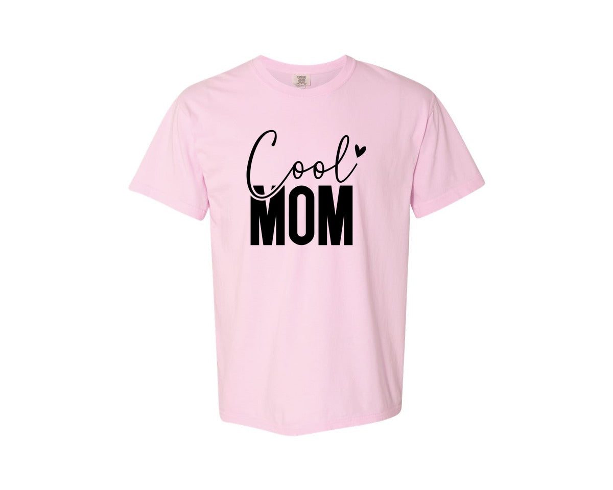 brand:Comfort Colors|color:Blossom|Cool Mom Funny Mom Mama Graphic T-Shirt