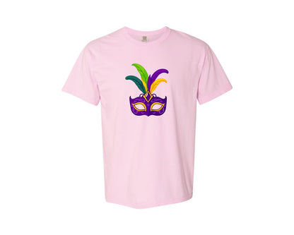 brand:Comfort Colors|color:Blossom|Mardi Gras Mask T Shirt Design 4 Graphic T-Shirt