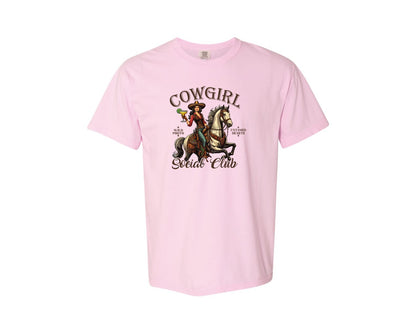 brand:Comfort Colors|color:Blossom|Cowgirl Social Club Cowgirl Graphic T-Shirt