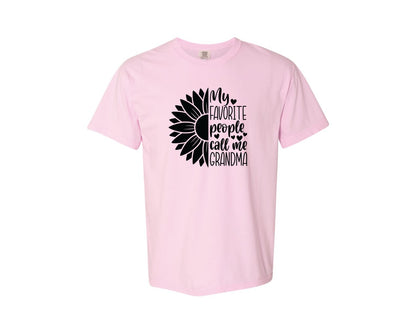 brand:Comfort Colors|color:Blossom|Grandma Sunflower Grandma Graphic T-Shirt