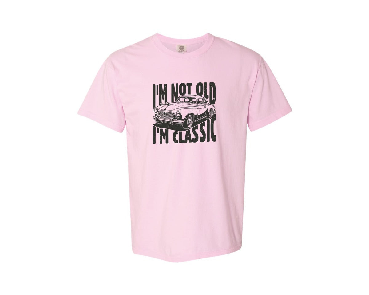 brand:Comfort Colors|color:Blossom|Im Not Old Im Classic Vintage Car 3 Graphic T-Shirt