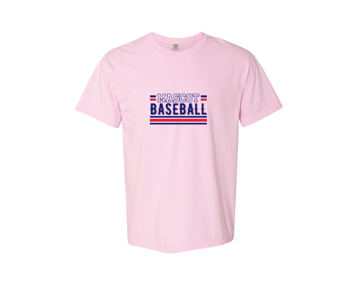 brand:Comfort Colors|color:Blossom|Baseball Team Baseball Mom 2 Graphic T-Shirt