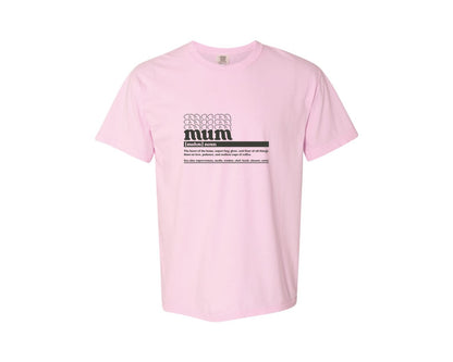 brand:Comfort Colors|color:Blossom|Mother Mum Funny Definition Graphic T-Shirt