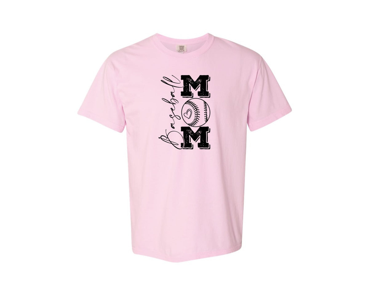 brand:Comfort Colors|color:Blossom|Baseball Mama 16 Graphic T-Shirt
