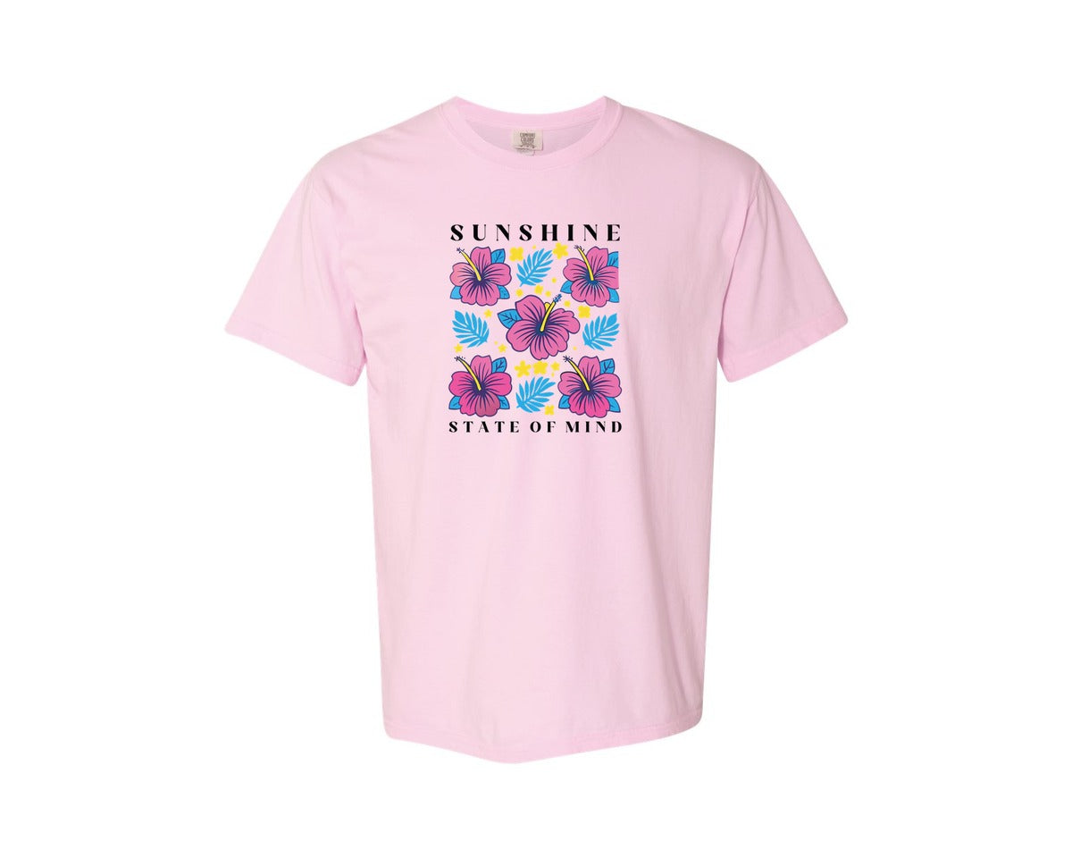 brand:Comfort Colors|color:Blossom|Sunshine State Of Mind Summer Graphic T-Shirt