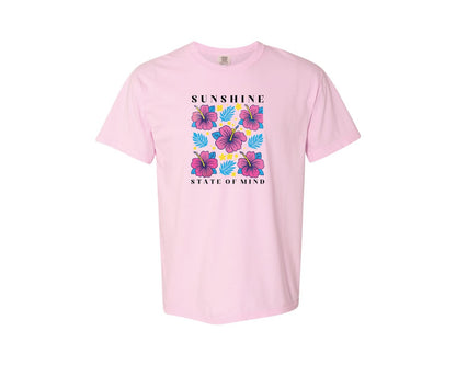 brand:Comfort Colors|color:Blossom|Sunshine State Of Mind Summer Graphic T-Shirt