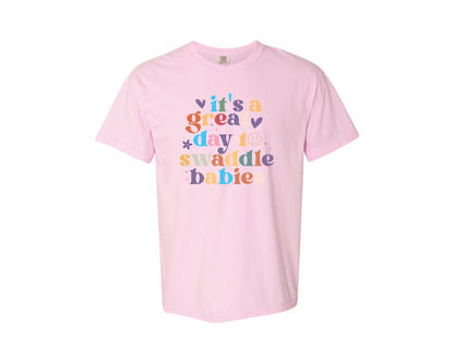brand:Comfort Colors|color:Blossom|Its A Beautiful Day To Catch Babies Graphic T-Shirt