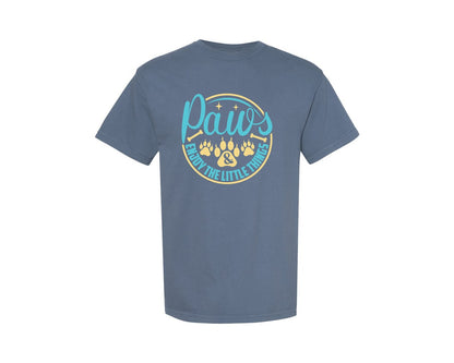 brand:Comfort Colors|color:Blue Jean|Paws Enjoy The Little Things Design 6 Graphic T-Shirt