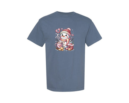 brand:Comfort Colors|color:Blue Jean|Retro Valentine Love 5 Graphic T-Shirt
