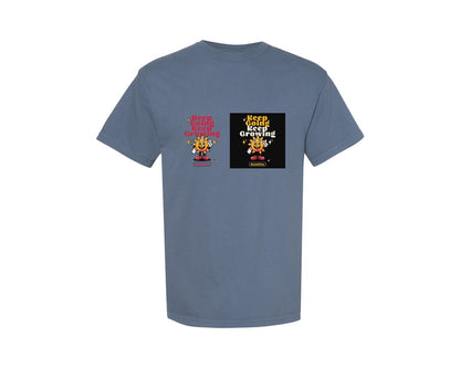 brand:Comfort Colors|color:Blue Jean|Sunshine Keep Going Keep Growing Graphic T-Shirt