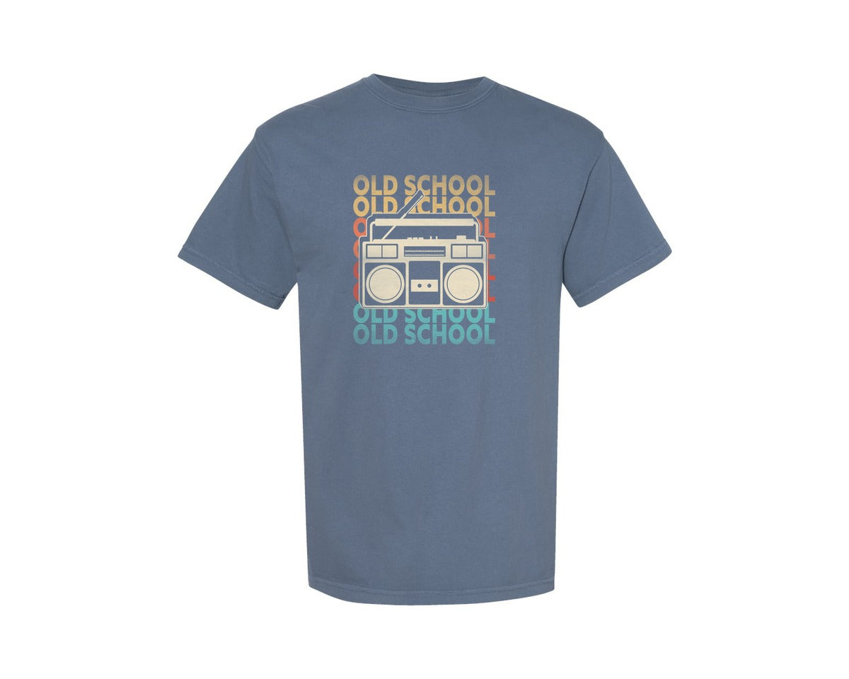 brand:Comfort Colors|color:Blue Jean|Retro 80S 90S Old School T Shirt Design Graphic T-Shirt