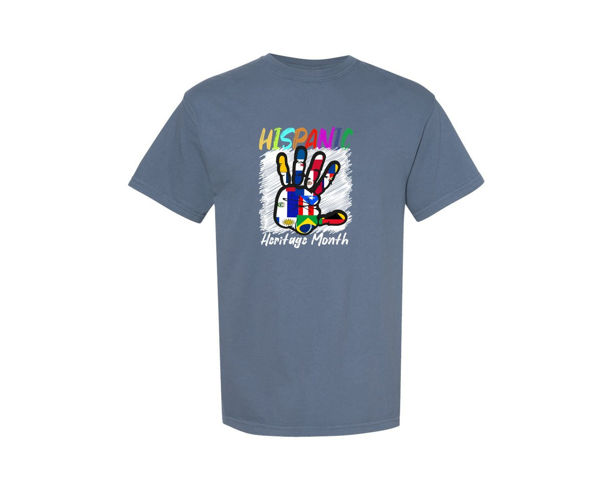 brand:Comfort Colors|color:Blue Jean|National Hispanic Heritage Month The Graphic T-Shirt
