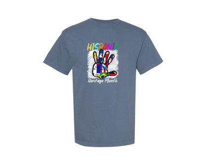 brand:Comfort Colors|color:Blue Jean|National Hispanic Heritage Month The Graphic T-Shirt