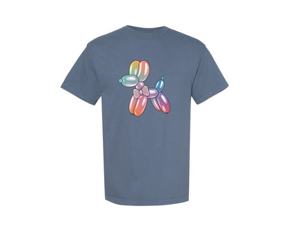 brand:Comfort Colors|color:Blue Jean|Glam Balloon Dog 4 Graphic T-Shirt