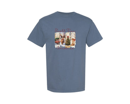brand:Comfort Colors|color:Blue Jean|Small Town Christmas 19 Graphic T-Shirt