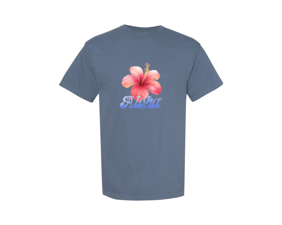 brand:Comfort Colors|color:Blue Jean|Vintage Coastal Graphic T-Shirt