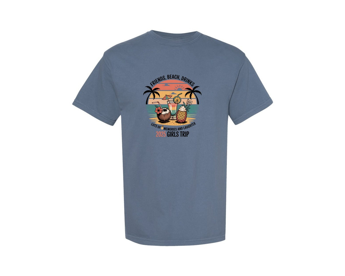 brand:Comfort Colors|color:Blue Jean|Girls Trip 2025 2 Graphic T-Shirt