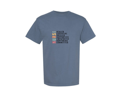 brand:Comfort Colors|color:Blue Jean|Nurse Nursing Funny Graphic T-Shirt