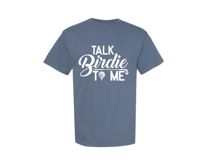 brand:Comfort Colors|color:Blue Jean|Funny Golf Gag Vintage Golfing Birdie Graphic T-Shirt