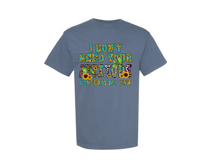 brand:Comfort Colors|color:Blue Jean|Funny Sarcasm Adult Humor Graphic T-Shirt