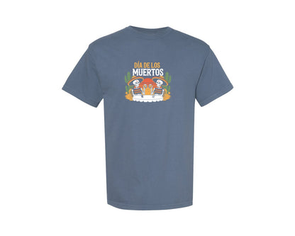brand:Comfort Colors|color:Blue Jean|Dia De Los Muertos Illustration Graphic T-Shirt