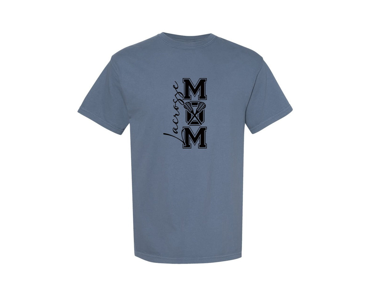 brand:Comfort Colors|color:Blue Jean|Lacrosse Mom Game Day Mom Life Graphic T-Shirt