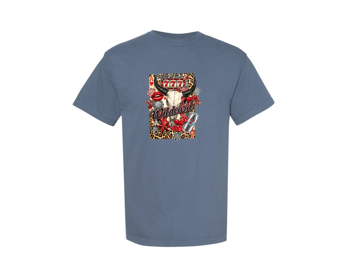brand:Comfort Colors|color:Blue Jean|Western Cowgirl Collage Retro Graphic T-Shirt